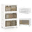 33 Gal 3-Pack Stackable Plastic Storage Bins with Lid for Bedroom Living Room-White