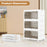 33 Gal 3-Pack Stackable Plastic Storage Bins with Lid for Bedroom Living Room-White