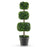 35 Inch Artificial Boxwood Topiary Ball Tree with Cement-filled Pot-Green