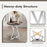 36 Inch Round Dining Table with Metal Pedestal Base-Natural