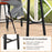 36 Inches Patio Counter Height Bar Table with Adjustable Foot Pads