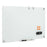 36 x 24 Inches Glass Whiteboard with Eraser and Removable Tray