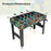 37 Inch Mini Foosball Table 2-in-1 Game Table with Detachable Legs for Tabletop-Black
