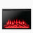 34/37 Inch Electric Fireplace Recessed with Adjustable Flames
