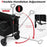 38 Inch 400 LBS Heavy-Duty Collapsible Wagon Cart with Adjustable Handle for Camping Garden-Black