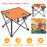 2Pcs Foldable Camping Table Portable Picnic Table Lightweight Travel Desk with 2 Cup Holders/Table Carrying Bag
