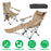 Reclining Camping Chair with Footrest 4-Position Adjustable Outdoor Folding Chair Heavy Duty Portable Camping Lounge Chair with Headrest Cup Holder &