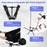 High Back Portable Camping Chair with Compact Carry Bag and Pillow-Black