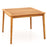 40 Inch Acacia Wood Dining Square Bistro Table with 1.96 Inch Umbrella Hole