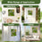 20" x 20" 3D Hanging Succulents with 10 Types of Mixed Faux Plants for Balcony Home