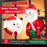 3.3 Feet Lighted Inflatable Santa Claus Broke Out from Window