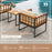 3 Pieces Patio Chair Set Acacia Wood Outdoor Sofa Set with Soft Cushions-Beige