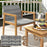 3 Pieces Patio Furniture Set  with Chair