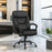 Massage Executive Office Chair with 6 Vibrating Points-Black