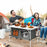 Height Adjustable Folding Camping  Table-Gray