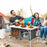 Height Adjustable Folding Camping  Table-Gray