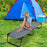 Outdoor Folding Camping Bed for Sleeping Hiking Travel-Black