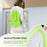 Drawstring Backpack String Bag Foldable Sports Sack with Zipper Pocket