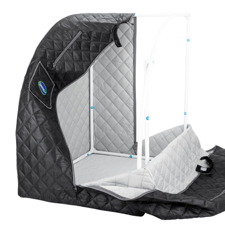 Personal Steam Sauna for Weight Loss, Detox & Relaxation at Home, Chair Included - (Black)