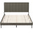 Queen Size Upholstered Bed Frame with Tufted Headboard