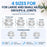 EDGE™ Cupping Therapy Set Clear, 4 Cups
