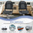 3-Pack Folding Boat Seats with 28D Soft Sponge Padding-Black