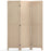 3 Panel Folding Room Divider for Home Office Bedroom Restaurant-Beige