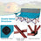 3 Person Folding Camping Chair with 2 Cup Holders Cotton Padding & Storage Bag