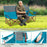3 Person Folding Camping Chair with 2 Cup Holders Cotton Padding & Storage Bag