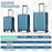 3-Piece Hardside Luggage Set (20/24/28 Inch) Lightweight with 3-Digital Lock