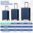 3-Piece Hardside Luggage Set (20/24/28 Inch) Lightweight with 3-Digital Lock