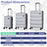 3-Piece Hardside Luggage Set 20/24/28 Inch Lightweight Hardside Suitcases