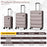 3-Piece Hardside Luggage Set 20/24/28 Inch Lightweight Hardside Suitcases