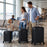 3-Piece Hardside Luggage Set Lightweight Hardside Suitcases with 8-Spinner Wheels
