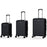 3-Piece Hardside Luggage Set Lightweight Hardside Suitcases with 8-Spinner Wheels