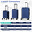 3-Piece Hardside Luggage Set Lightweight Hardside Suitcases with 8-Spinner Wheels