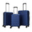 3-Piece Hardside Luggage Set Lightweight Hardside Suitcases with 8-Spinner Wheels