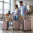 3-Piece Hardside Luggage Set Lightweight Hardside Suitcases with 8-Spinner Wheels