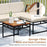 3-Piece L-Shaped Patio Furniture Set for Porch Backyard and Poolside-Beige