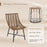 3 Piece Outdoor Furniture Set with Pet Housefor Patio Yard-Brown