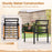3 Piece Patio Furniture Set Outdoor Conversation Set with Coffee Table-Grey