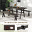 3 Pieces Outdoor Picnic Table and Benches Set for 6 People