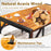 3 Pieces Patio Dining Set with Picnic Table and 2 Benches for 4 People