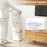 3 Pieces Plastic Storage Bins Stackable with Front Door and Side Handles-White