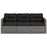 3-Seat Patio Couch Sofa PE Rattan Loveseat Furniture Set with Deep Seating and Cushion-Mix Grey