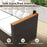 3-Seat Patio Couch Sofa with Deep Seating and Cushion-White