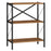 3-Tier Bookshelf with Heavy-Duty Metal Frame