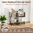 3-Tier Geometric Bookshelf Set of 2 with Open Storage Shelves