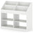 3-Tier Kid's Bookshelf Toy Storage Organizer with Display Rack and 4 Compartments-White