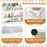 3-Tier Kid's Bookshelf Toy Storage Organizer with Display Rack and 4 Compartments-White